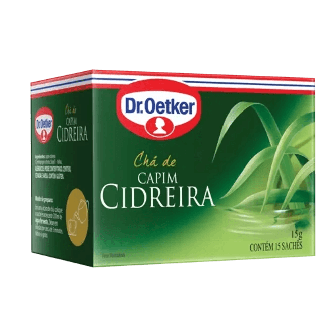 Dr. oetker, chá de ervas, capim-cidreira, bebida quente de simples preparo, 15 sachês - Image 1
