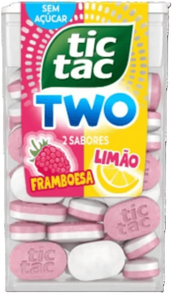 Tic Tac Two Pastilha Sabor Framboesa e Limão - Image 1