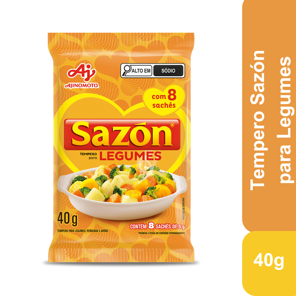Tempero Em Pó Sazón® Para Legumes 40G - Image 1