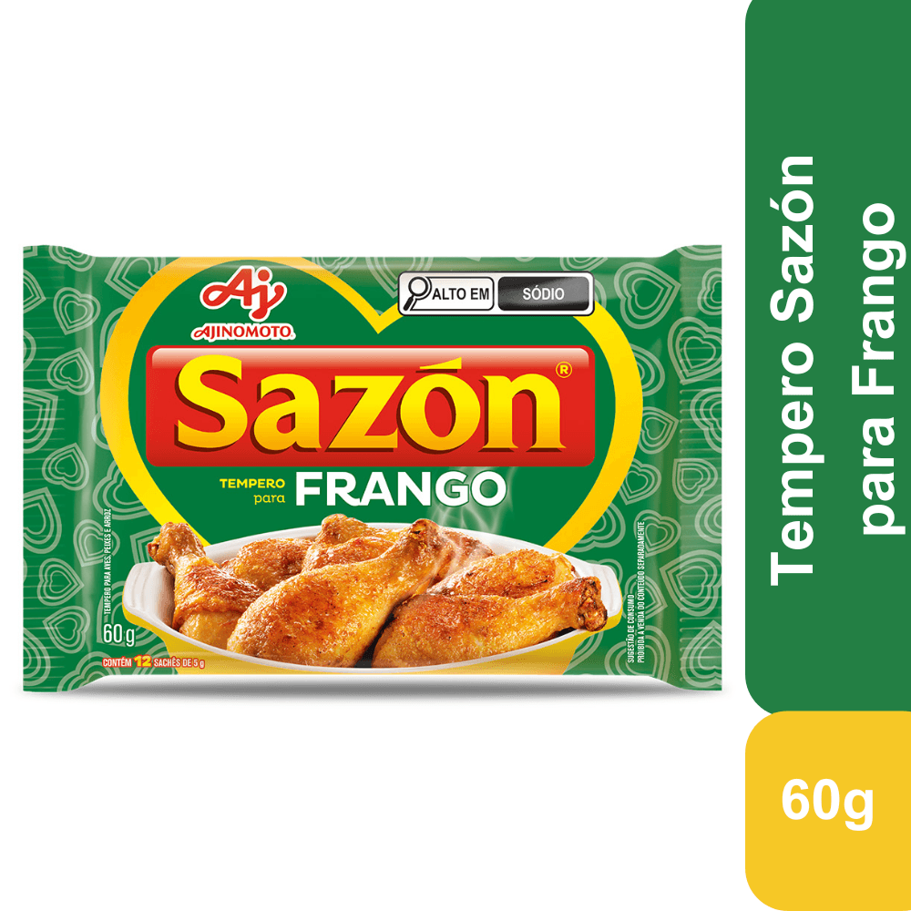Tempero Em Pó Sazón® Para Frango 60G - Image 1