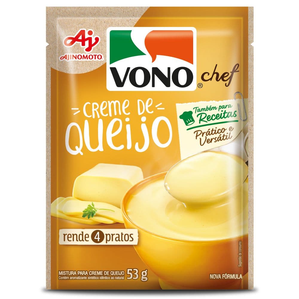 Sopa Cremosa VONO® Chef Sabor Creme De Queijo 53G - Image 1
