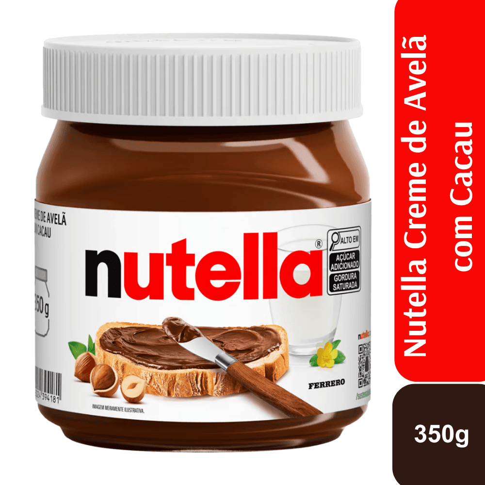 Nutella Creme de Avelã com Cacau 350g RTD - Image 1