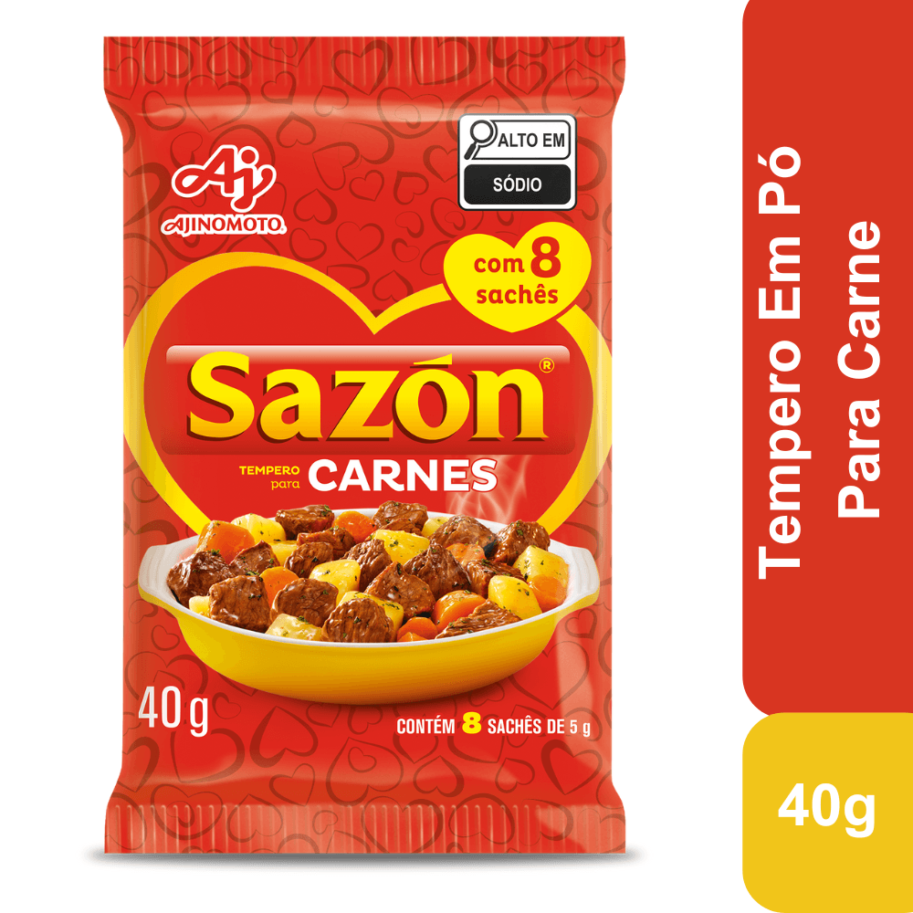 Tempero Em Pó Sazón® para Carnes 40g - Image 1