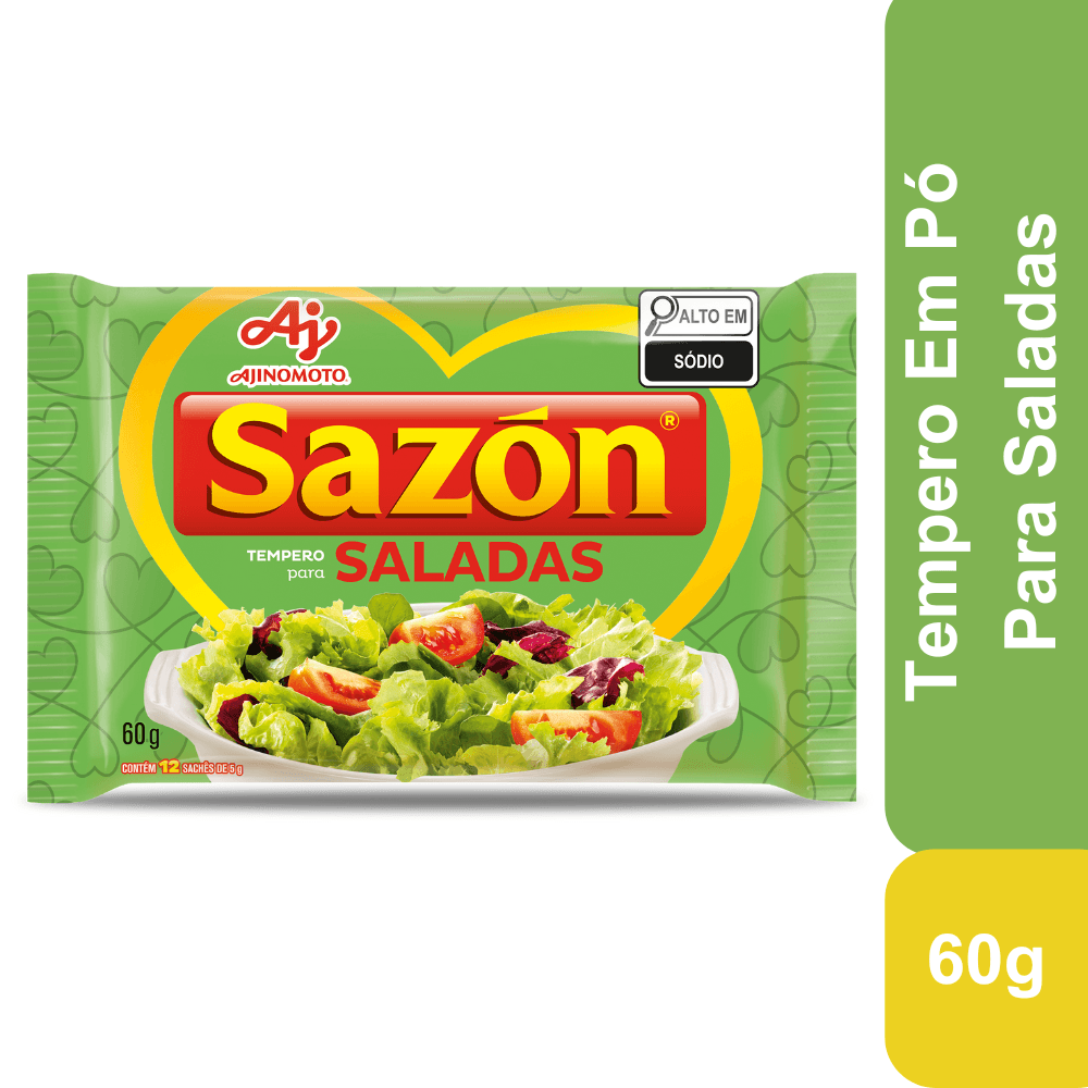 Tempero Em Pó Sazón® Para Saladas 60G - Image 1