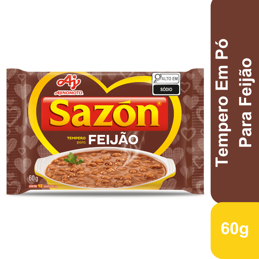 Tempero Em Pó Sazón® Para Feijão 60G - Image 1