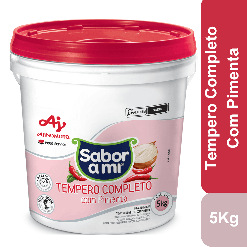 Tempero Completo Sabor A Mi® Com Pimenta Balde 5Kg - Image 1