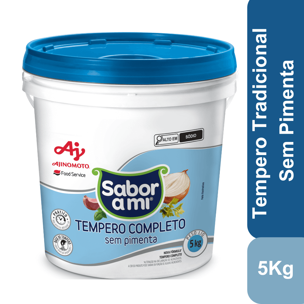 Tempero Completo Sabor A Mi® Sem Pimenta Balde 5Kg - Image 1