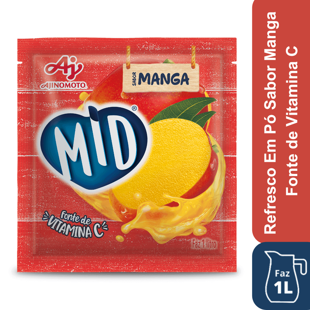 Refresco Em Pó Mid® Sabor Manga 20G - Image 1
