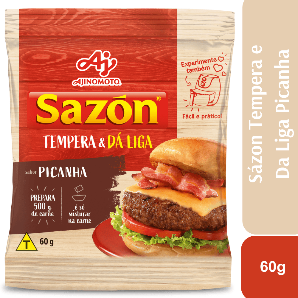 Sazón® Tempera E Dá Liga Sabor Picanha 60G - Image 1