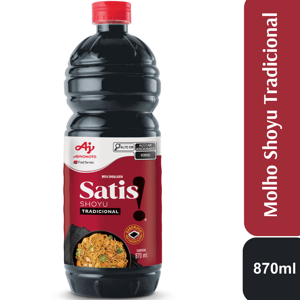 Molho Shoyu Profissional Satis!® Tradicional 870ml - Image 1