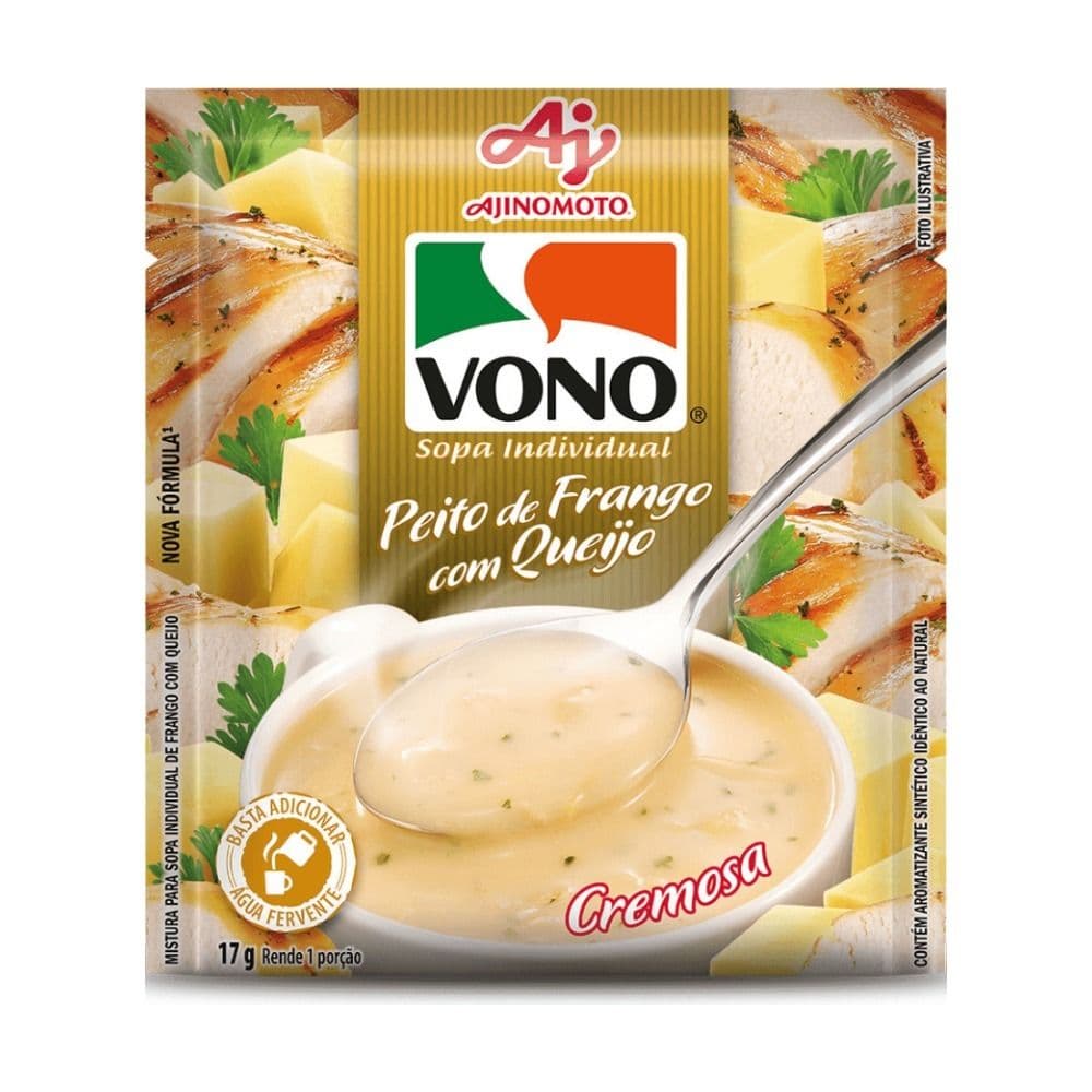 Sopa VONO® Individual Sabor Peito De Frango Com Queijo 17G - Image 1