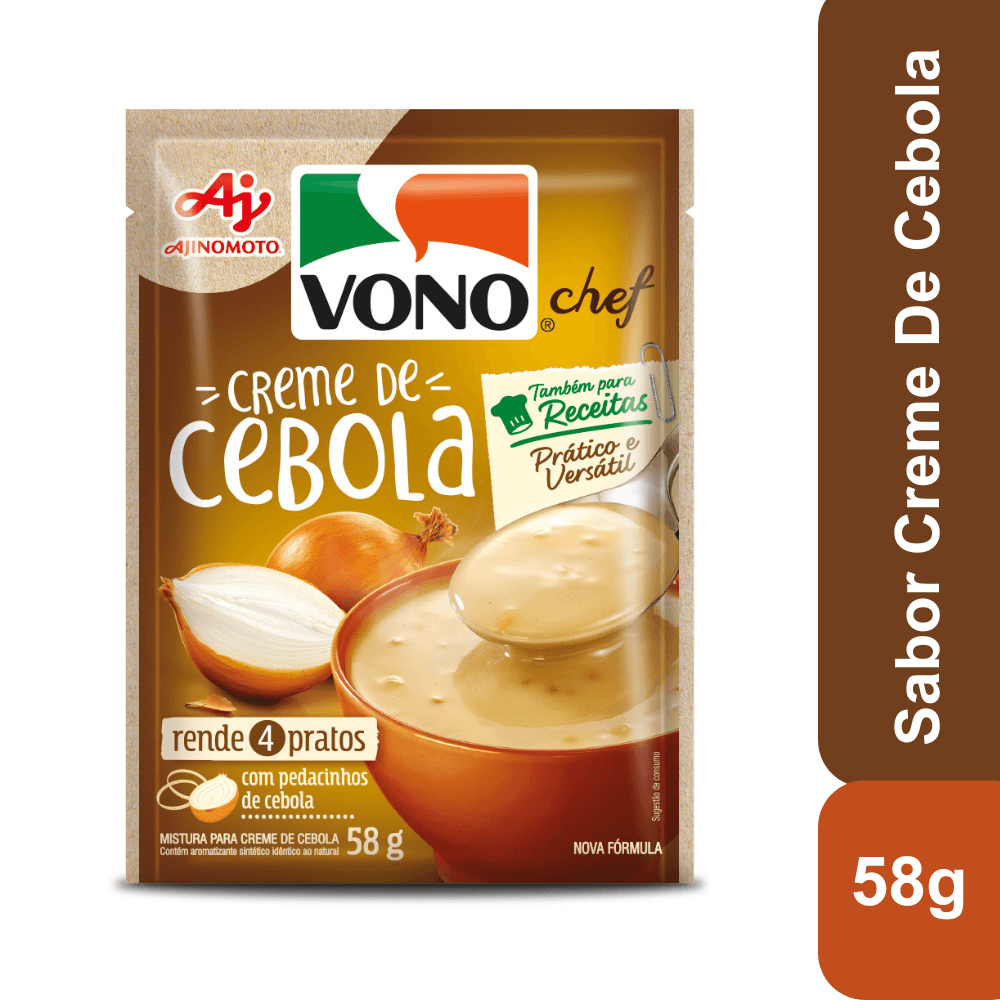 Sopa Cremosa VONO® Chef Sabor Creme De Cebola 58G - Image 1