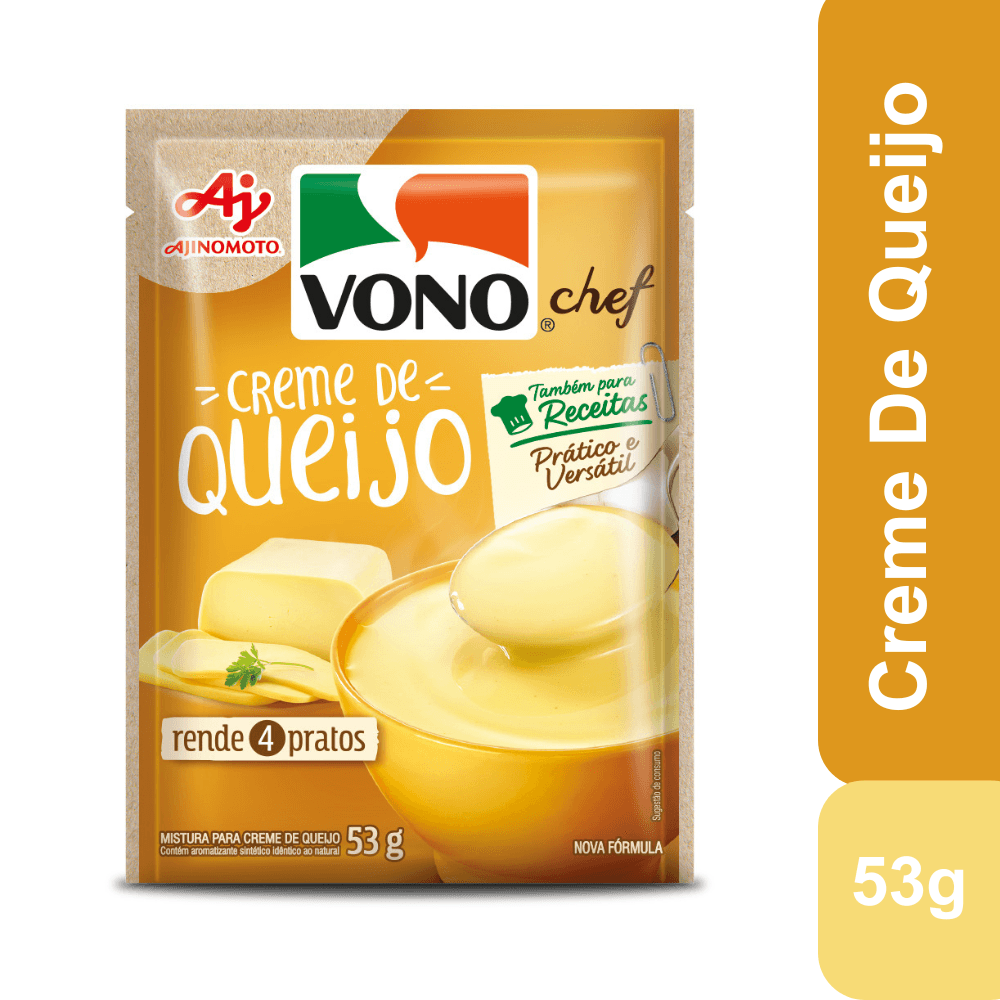 Sopa Cremosa VONO® Chef Sabor Creme De Queijo 53G - Image 1