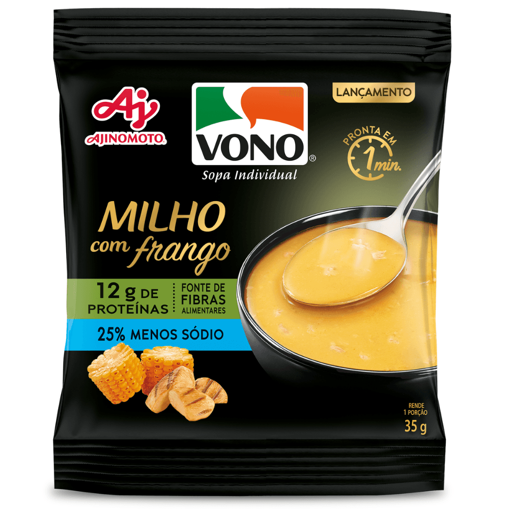 Sopa VONO® Proteína Sabor Milho com Frango 35g - Image 1
