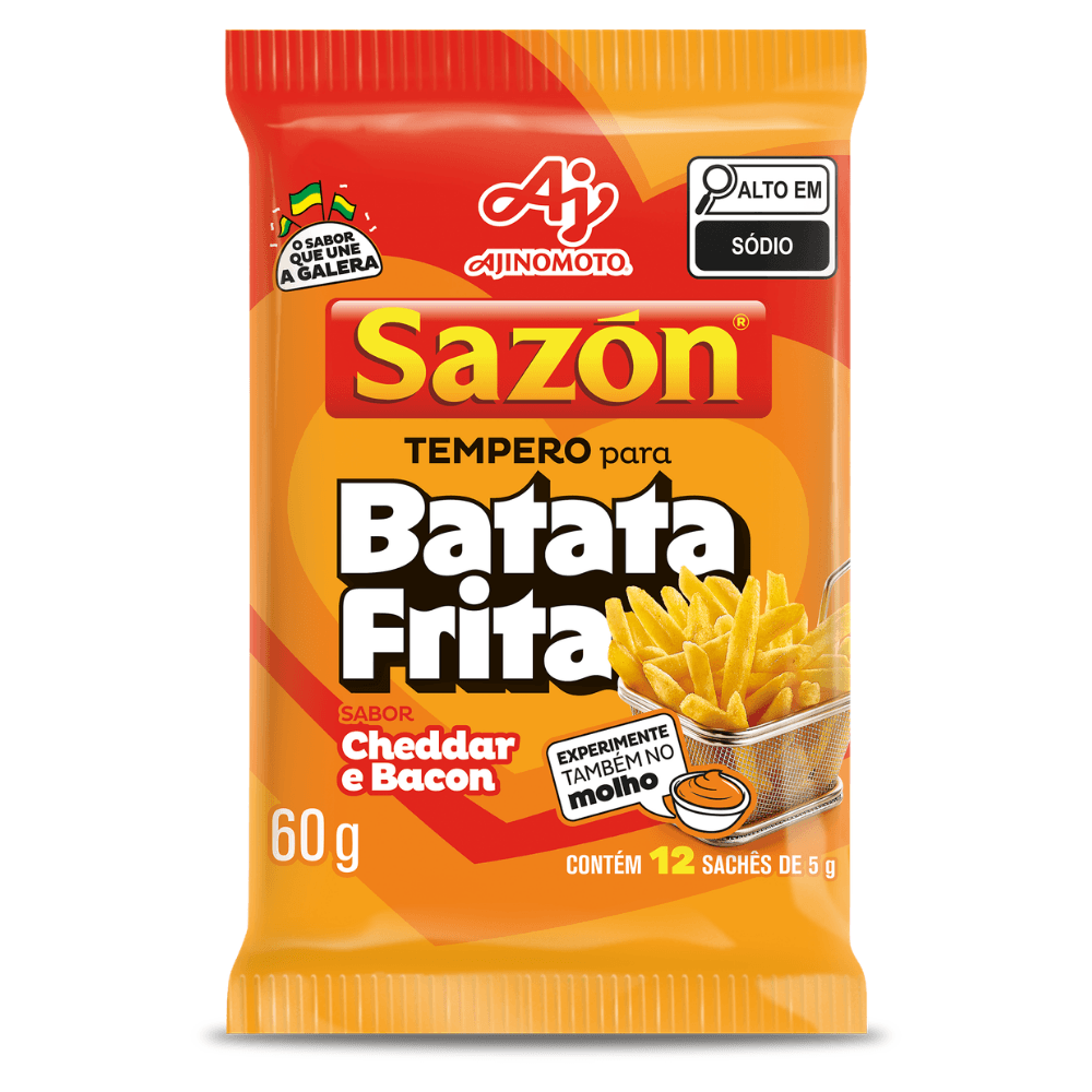 Tempero Sazón® Para Batata Frita Cheddar e Bacon - Image 1