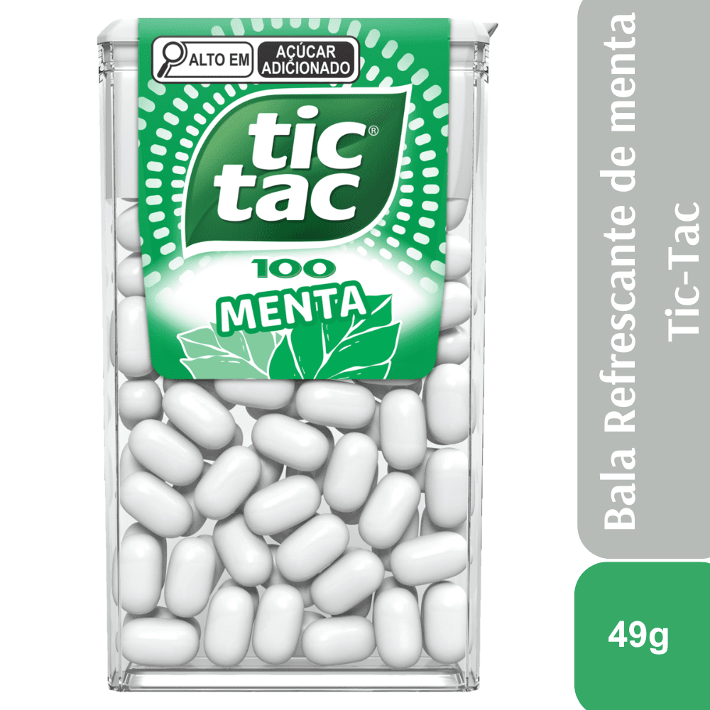 Tic Tac Pastilha Sabor Menta 49g - Image 1