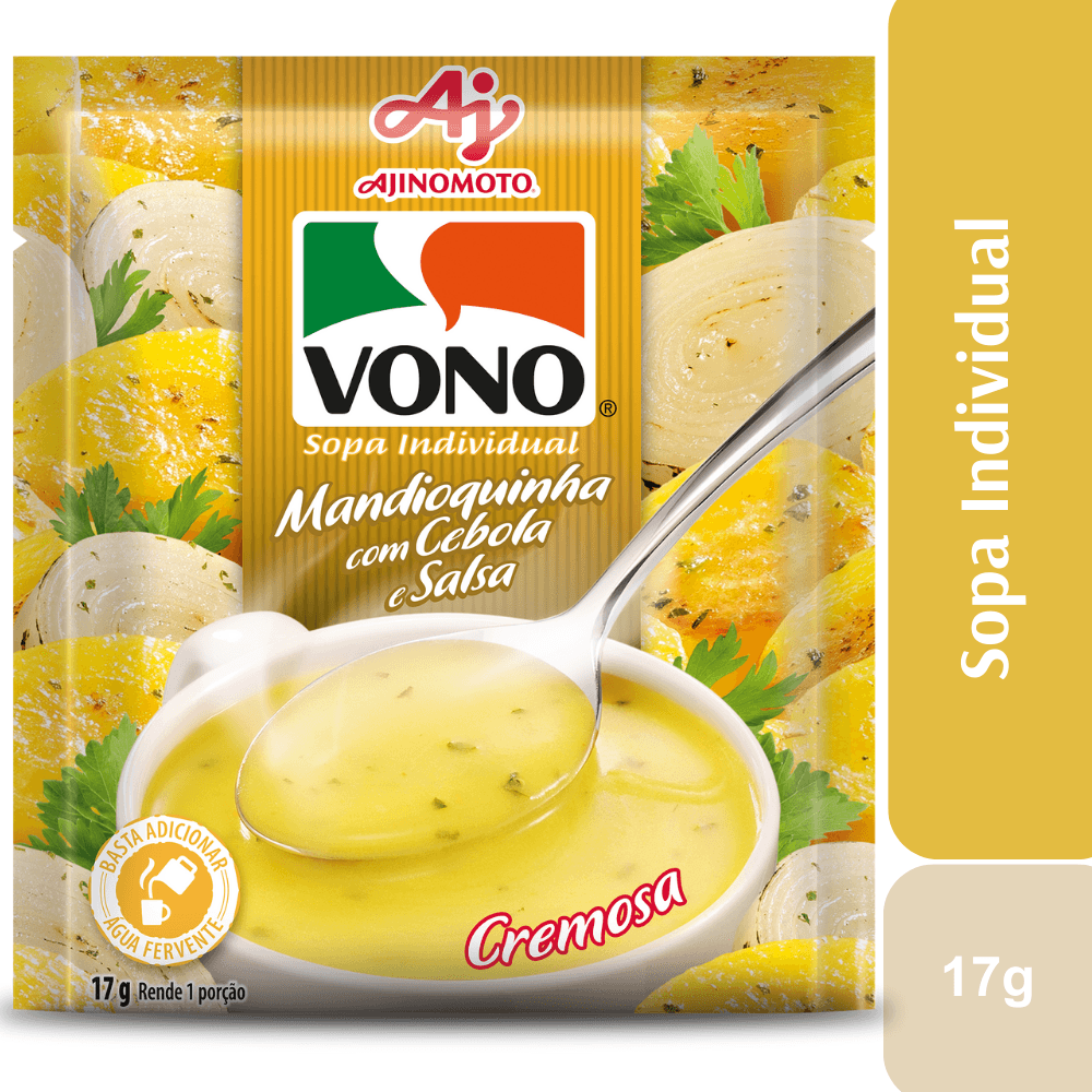 Sopa VONO® Individual Sabor Mandioquinha Com Cebola E Salsa 17G - Image 1